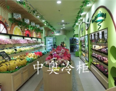 福田水果屋2米綠色水果柜中奧水果保鮮柜
